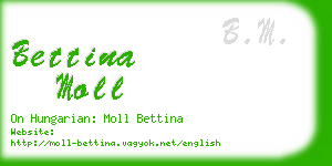 bettina moll business card